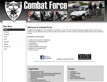 Tablet Screenshot of combatforce.co.za